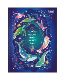 imagem principal do produto Caderno Brochura Capa Dura Universitário Bubble 80 Folhas