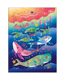 imagem principal do produto Caderno Brochura Capa Dura Universitário Bubble 80 Folhas