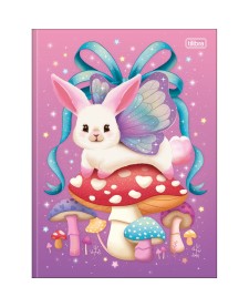 imagem principal do produto Caderno Brochura Capa Dura Universitário Bunnyfly 80 Folhas