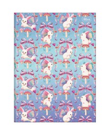 imagem principal do produto Caderno Brochura Capa Dura Universitário Bunnyfly 80 Folhas