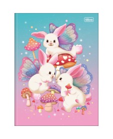 imagem principal do produto Caderno Brochura Capa Dura Universitário Bunnyfly 80 Folhas