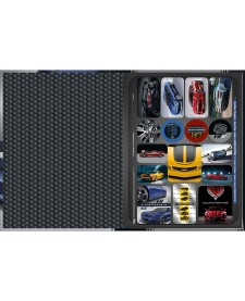imagem de detalhe produto Caderno Brochura Capa Dura Universitário Camaro e Corvette 80 Folhas