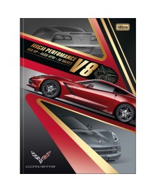 imagem principal do produto Caderno Brochura Capa Dura Universitário Camaro e Corvette 80 Folhas