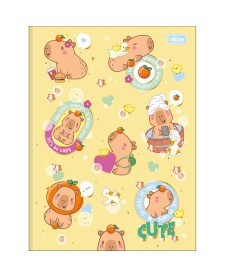 imagem principal do produto Caderno Brochura Capa Dura Universitário Capyclub 48 Folhas