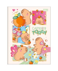 imagem principal do produto Caderno Brochura Capa Dura Universitário Capyclub 48 Folhas