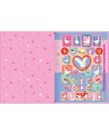 imagem de detalhe produto Caderno Brochura Capa Dura Universitário Cindy 80 Folhas