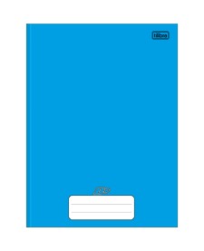 imagem principal do produto Caderno Brochura Capa Dura Universitário D+ Azul 96 Folhas