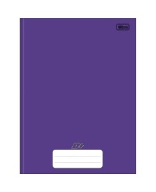 imagem principal do produto Caderno Brochura Capa Dura Universitário D+ Roxo 96 Folhas