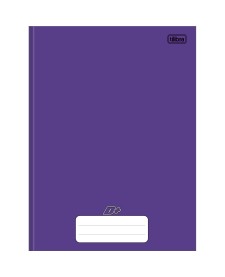 imagem principal do produto Caderno Brochura Capa Dura Universitário D+ Roxo 96 Folhas