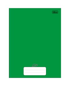 imagem principal do produto Caderno Brochura Capa Dura Universitário D+ Verde 96 Folhas
