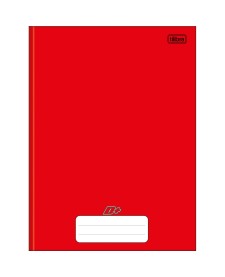 imagem principal do produto Caderno Brochura Capa Dura Universitário D+ Vermelho 96 Folhas