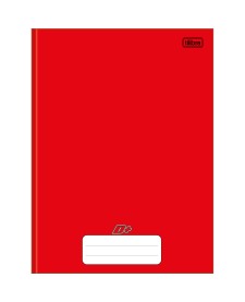 imagem principal do produto Caderno Brochura Capa Dura Universitário D+ Vermelho 96 Folhas