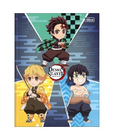 imagem principal do produto Caderno Brochura Capa Dura Universitário Demon Slayer 80 Folhas