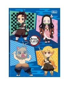 imagem principal do produto Caderno Brochura Capa Dura Universitário Demon Slayer 80 Folhas