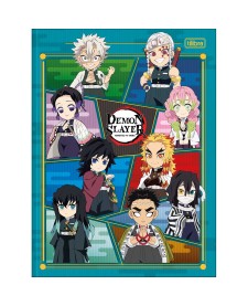 imagem principal do produto Caderno Brochura Capa Dura Universitário Demon Slayer 80 Folhas