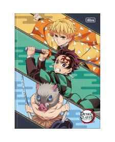 imagem principal do produto Caderno Brochura Capa Dura Universitário Demon Slayer 80 Folhas