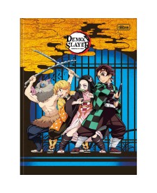 imagem principal do produto Caderno Brochura Capa Dura Universitário Demon Slayer 80 Folhas