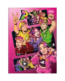 imagem principal do produto Caderno Brochura Capa Dura Universitário Dos Rosa 80 Folhas
