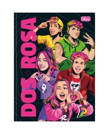 imagem principal do produto Caderno Brochura Capa Dura Universitário Dos Rosa 80 Folhas