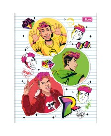 imagem principal do produto Caderno Brochura Capa Dura Universitário Dos Rosa 80 Folhas