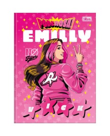imagem principal do produto Caderno Brochura Capa Dura Universitário Emilly Vick 80 Folhas