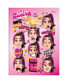 imagem principal do produto Caderno Brochura Capa Dura Universitário Emilly Vick 80 Folhas