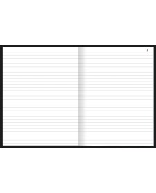 imagem de detalhe produto Caderno Brochura Capa Dura Universitário Folhas Numeradas Pepper 200 Folhas