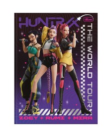 imagem principal do produto Caderno Brochura Capa Dura Universitário Guerreiras do KPop 48 Folhas