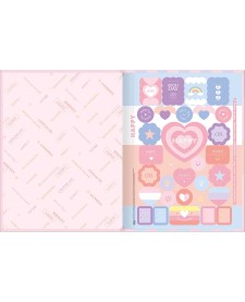 imagem de detalhe produto Caderno Brochura Capa Dura Universitário Happy 48 Folhas