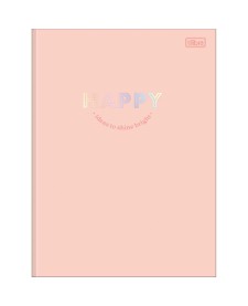 imagem principal do produto Caderno Brochura Capa Dura Universitário Happy 48 Folhas
