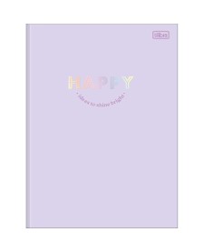 imagem principal do produto Caderno Brochura Capa Dura Universitário Happy 80 Folhas