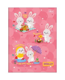 imagem principal do produto Caderno Brochura Capa Dura Universitário Holly 80 Folhas