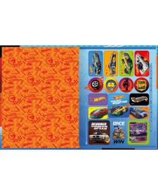 imagem de detalhe produto Caderno Brochura Capa Dura Universitário Hot Wheels 48 Folhas