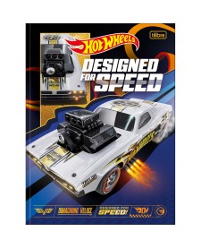 imagem principal do produto Caderno Brochura Capa Dura Universitário Hot Wheels 48 Folhas