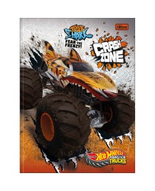 imagem principal do produto Caderno Brochura Capa Dura Universitário Hot Wheels 80 Folhas