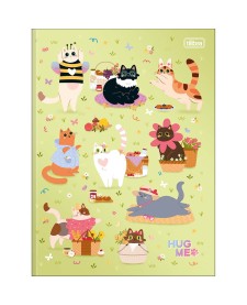 imagem principal do produto Caderno Brochura Capa Dura Universitário Hug Me 80 Folhas