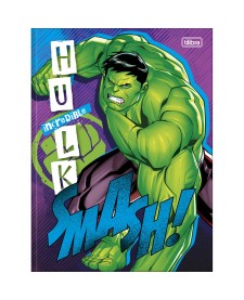 imagem principal do produto Caderno Brochura Capa Dura Universitário Hulk 80 Folhas
