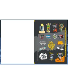 imagem de detalhe produto Caderno Brochura Capa Dura Universitário Hype 80 Folhas