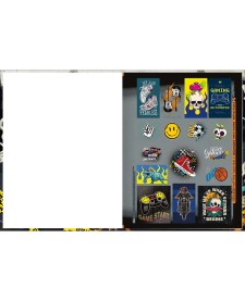 imagem de detalhe produto Caderno Brochura Capa Dura Universitário Hype 80 Folhas