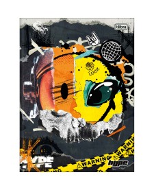 imagem principal do produto Caderno Brochura Capa Dura Universitário Hype 80 Folhas