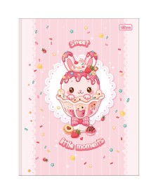 imagem principal do produto Caderno Brochura Capa Dura Universitário Ice Cute 80 Folhas