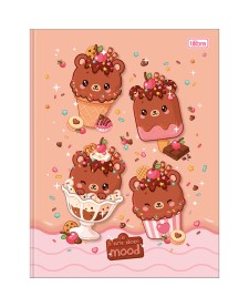 imagem principal do produto Caderno Brochura Capa Dura Universitário Ice Cute 80 Folhas