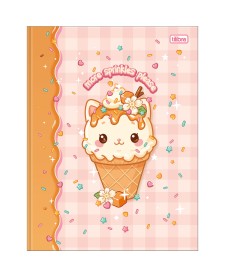 imagem principal do produto Caderno Brochura Capa Dura Universitário Ice Cute 80 Folhas