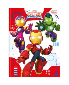 imagem principal do produto Caderno Brochura Capa Dura Universitário Iron Man 80 Folhas