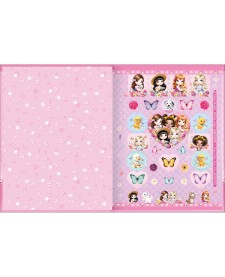 imagem de detalhe produto Caderno Brochura Capa Dura Universitário Jolie 48 Folhas