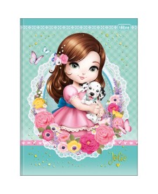 imagem principal do produto Caderno Brochura Capa Dura Universitário Jolie 48 Folhas