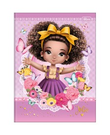 imagem principal do produto Caderno Brochura Capa Dura Universitário Jolie 80 Folhas