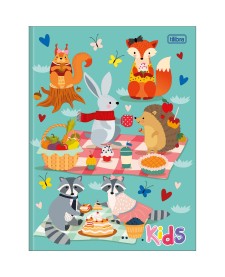 imagem principal do produto Caderno Brochura Capa Dura Universitário Kids Feminino 48 Folhas