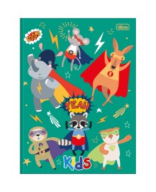 imagem principal do produto Caderno Brochura Capa Dura Universitário Kids Masculino 48 Folhas