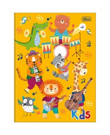 imagem principal do produto Caderno Brochura Capa Dura Universitário Kids Masculino 48 Folhas